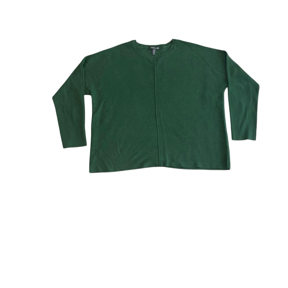 Eileen Fisher Forest Green Crewneck Sweater
